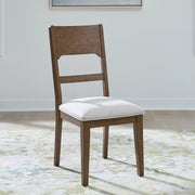 Harmony - Panel Back Side Chair - Brownstone