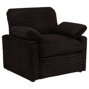 Collins Upholstered Power Recliner Chair Chocolate Brown