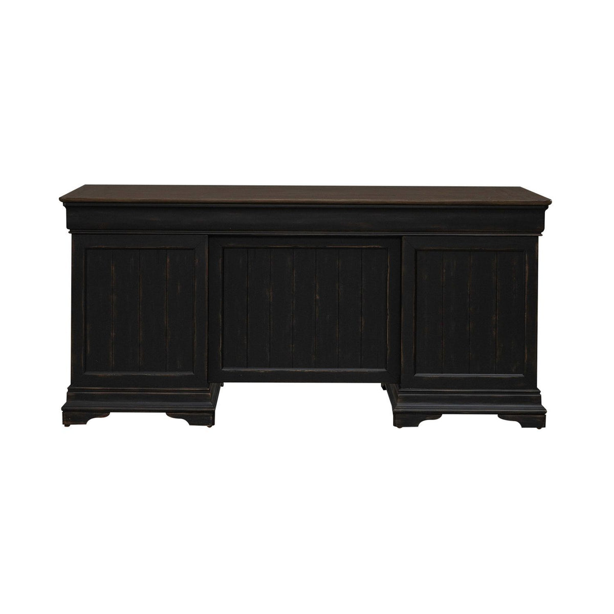 Meritage - Jr Executive Desk - Aged Charcoal