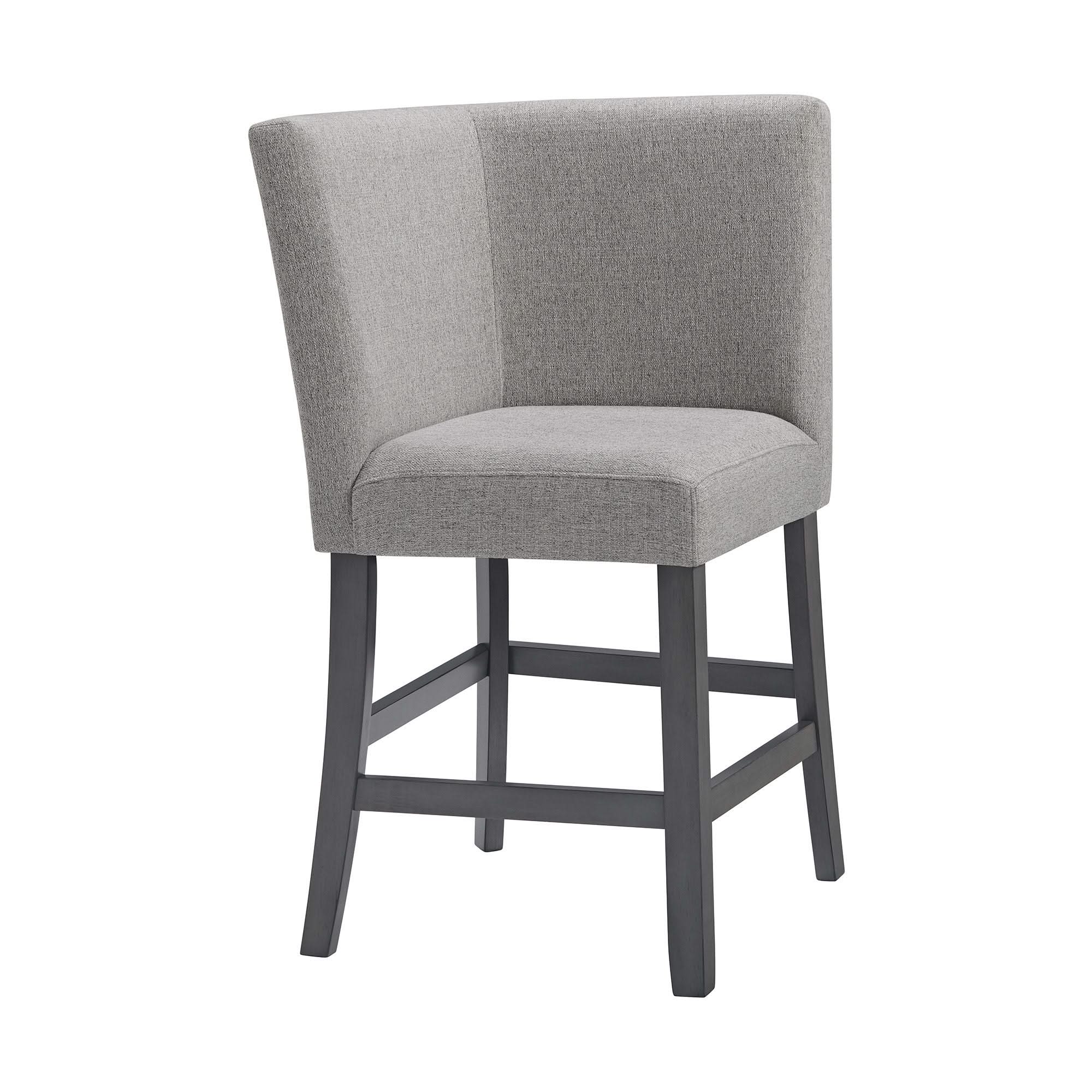 Seneca - Counter 3 Piece Corner Fabric Bench - Gray