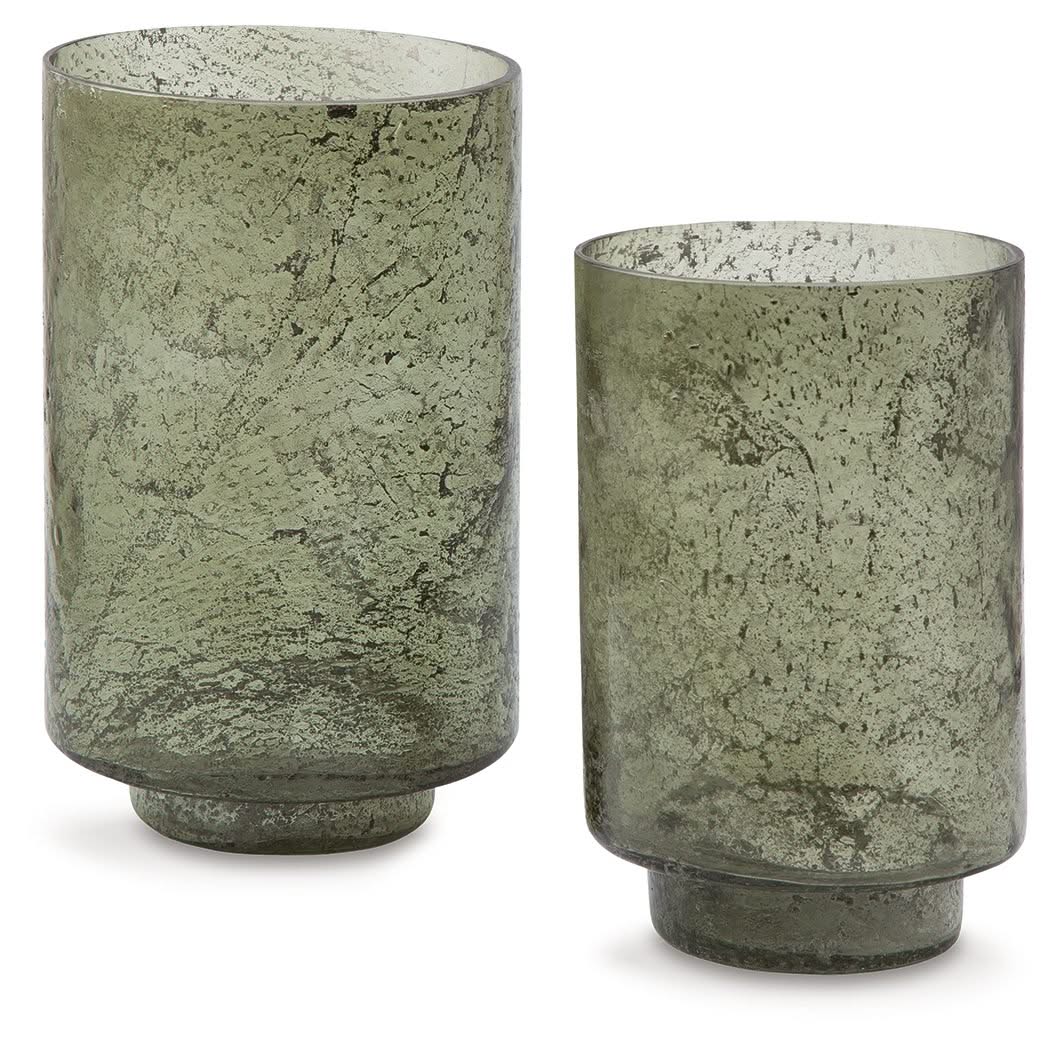 Clarkton - Candle Holder Set (Set of 2) - Green