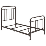 Livingston Metal Twin Open Frame Bed Dark Bronze