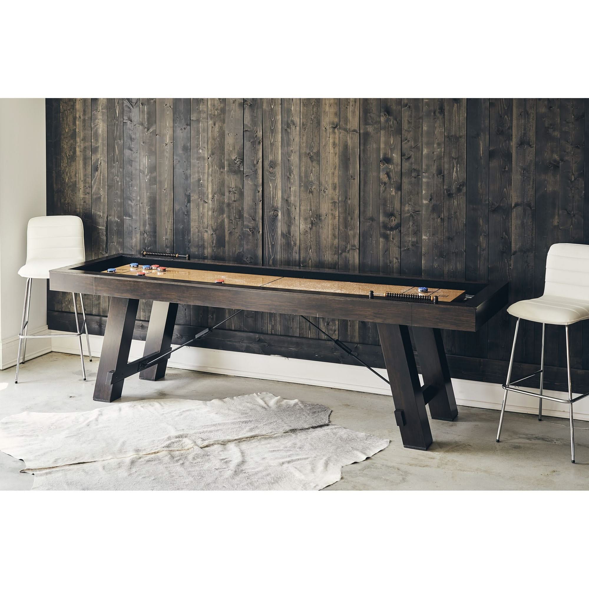 Titus - 108" Shuffleboard Table - Brown