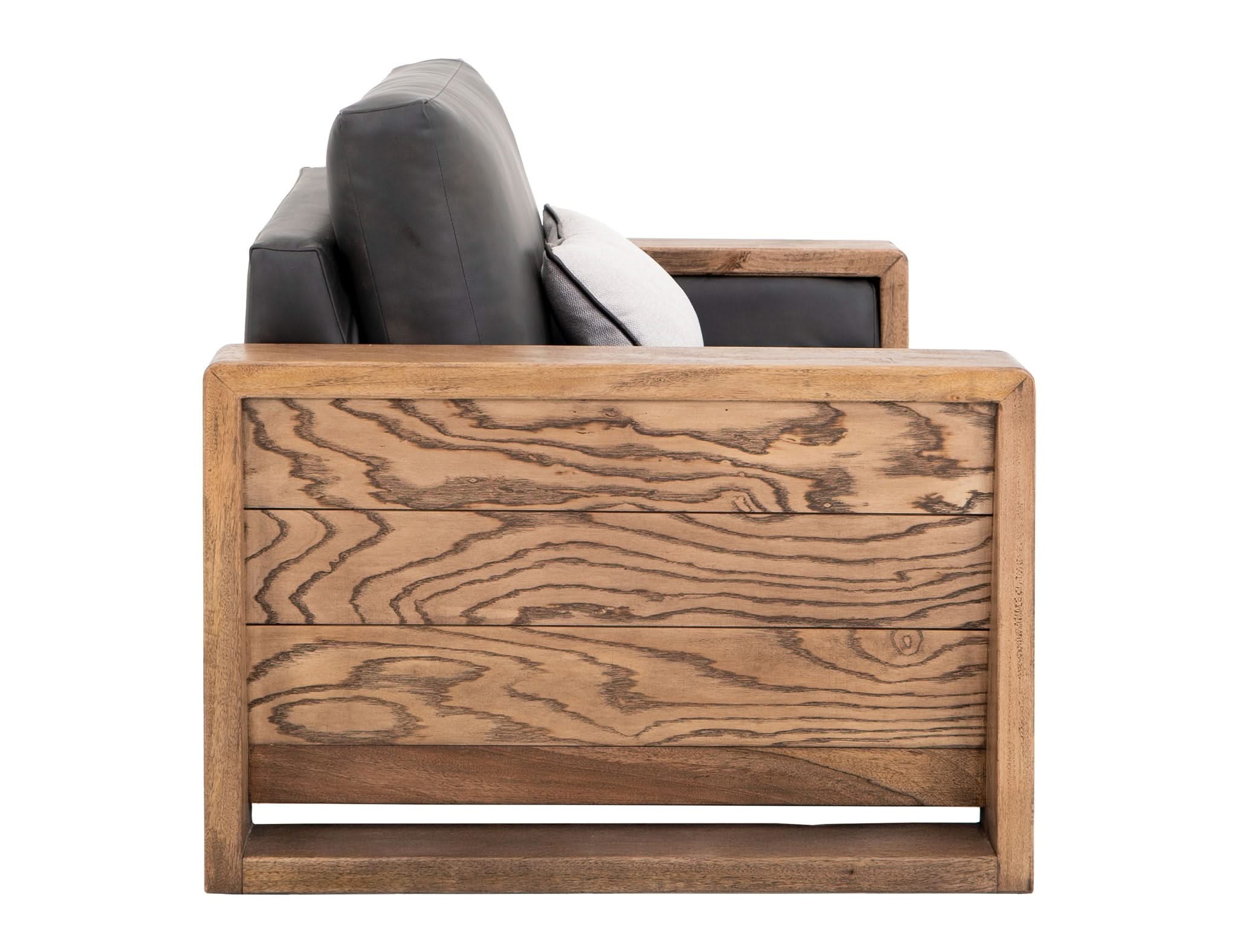 Ancora - Armchair - Dark Gray / Light Brown