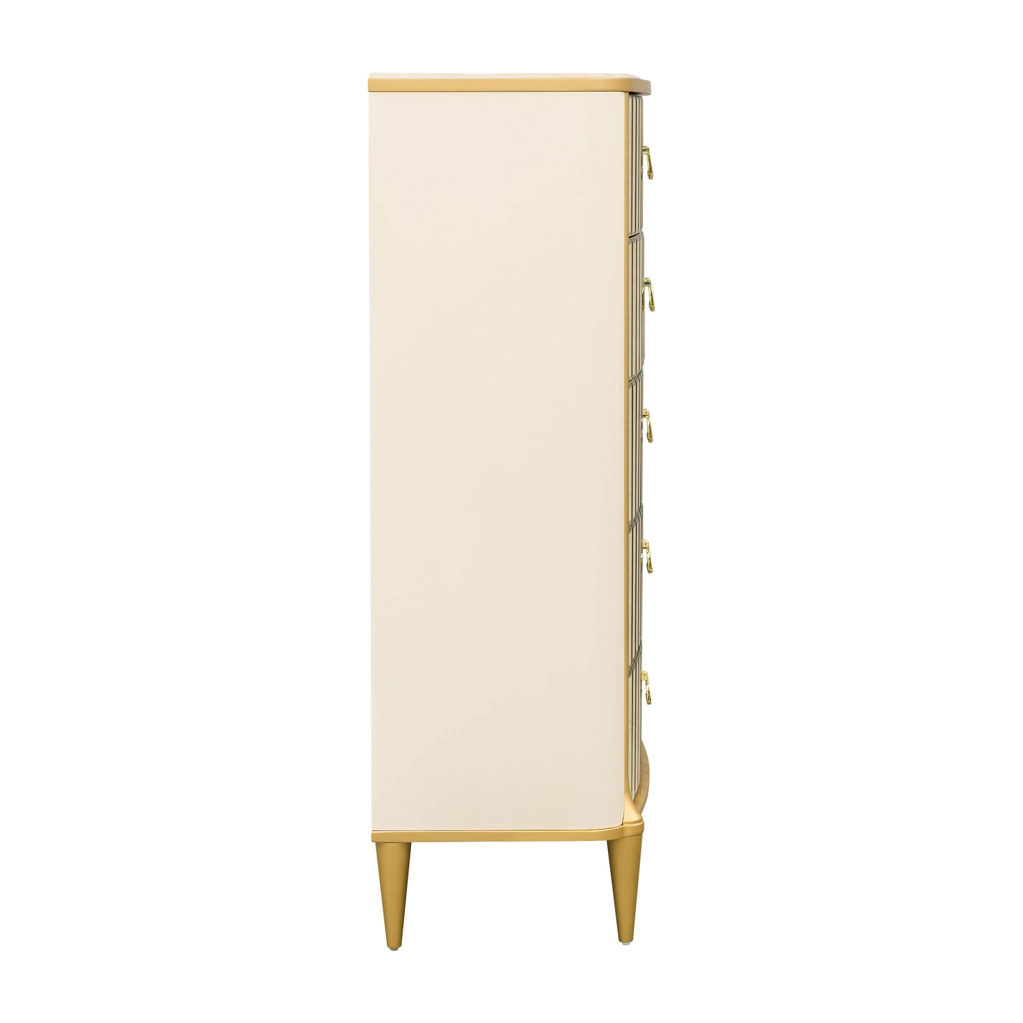 Scotts Square - 5-Drawer Chest - Light Champagne