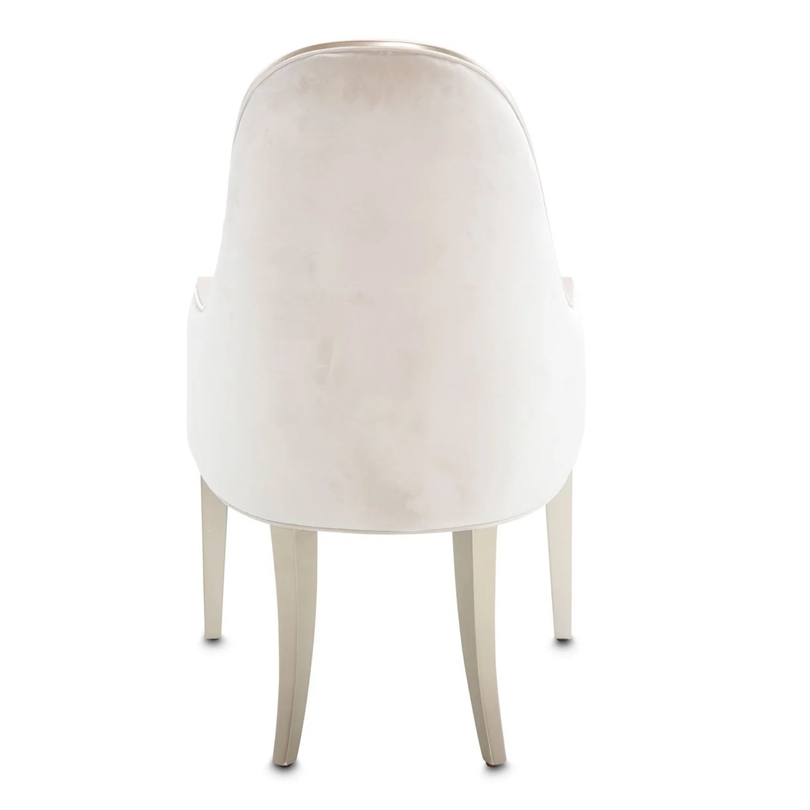 London Place Creamy Pearl Arm Chair with Platinum Accents