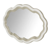 London Place Pearl Cream Modern Glam Wall Mirror