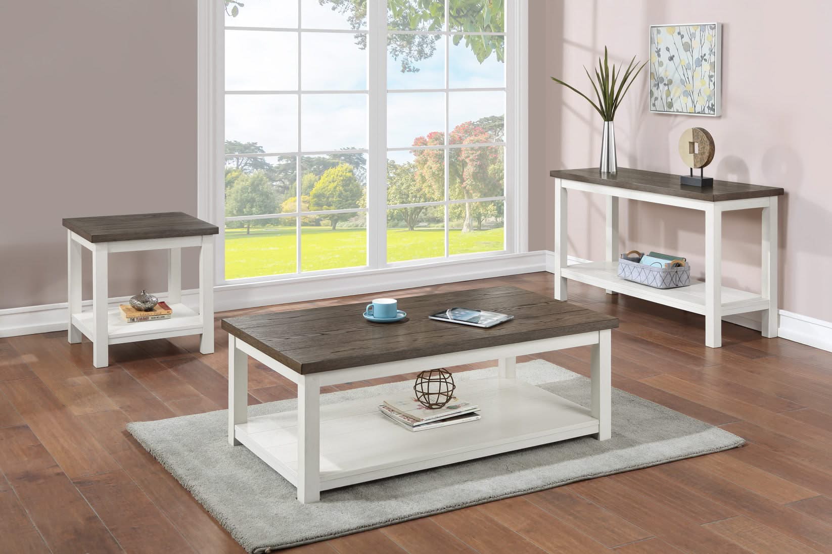 Dakota - Sofa Table - White