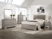 Amalia - Twin 5 Piece Bedroom Set - Silver