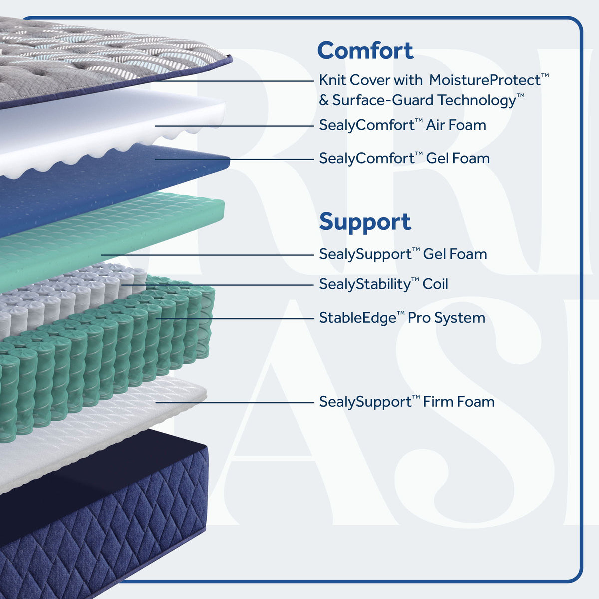 Carrington Chase - Midnight Cove Firm Tight Top Mattress