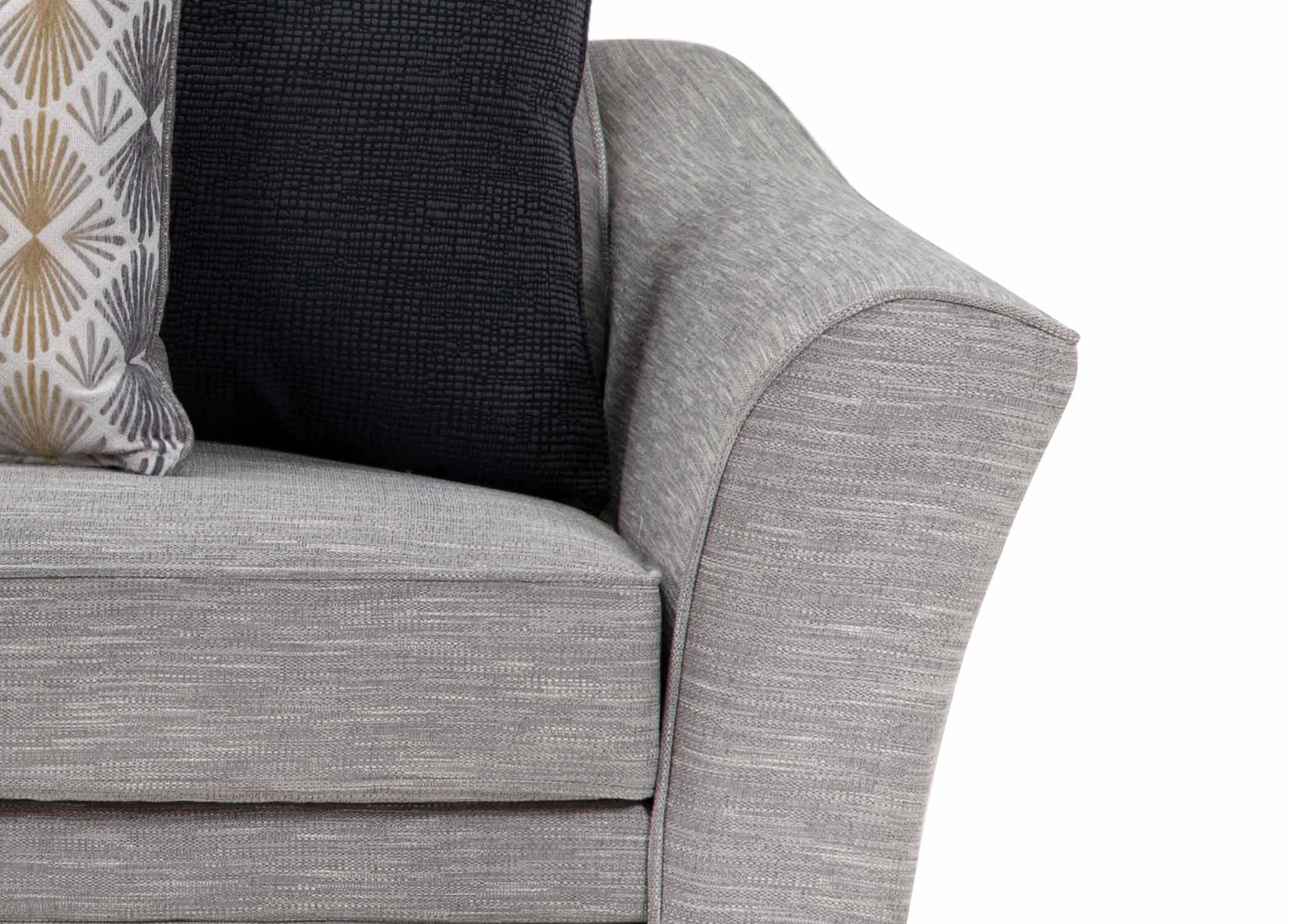Springer Fog Loveseat with Flared Arms and Reversible Cushions