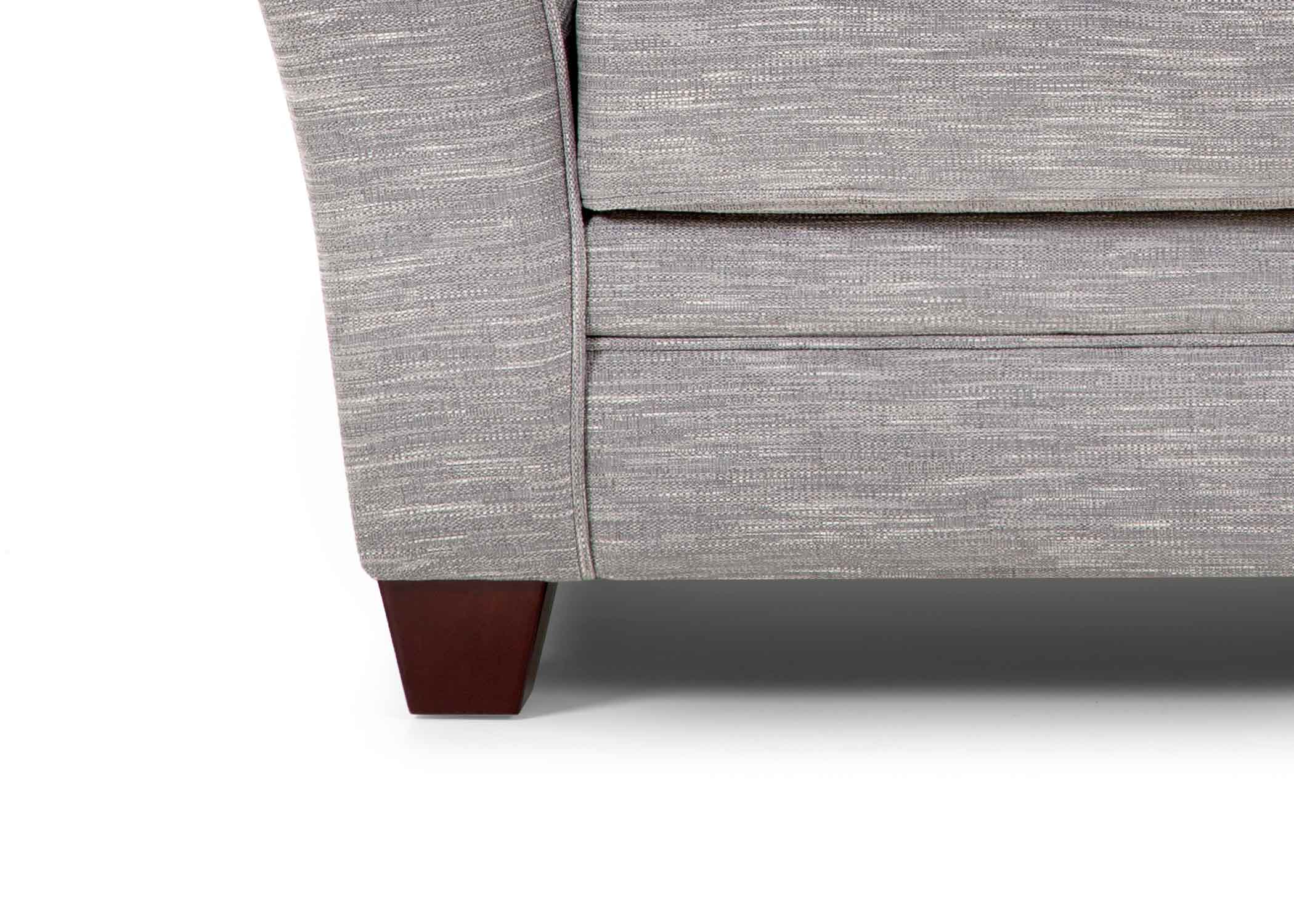 Springer Fog Loveseat with Flared Arms and Reversible Cushions