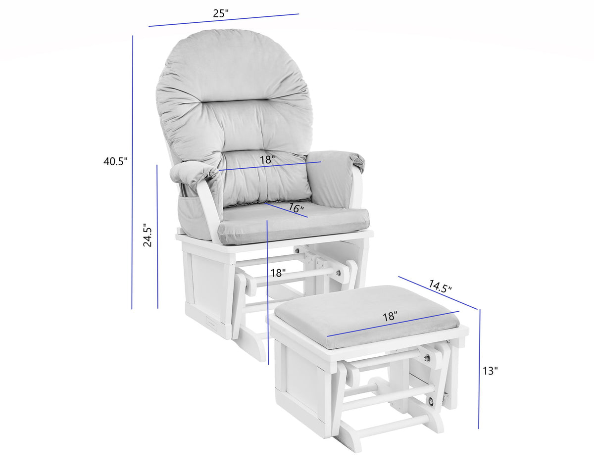 Madison - Glider & Ottoman - Base