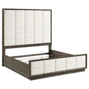 Durango 80-inch Eastern King Panel Bed Taupe Oak