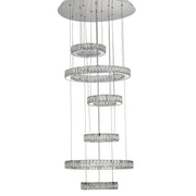Michael Amini Lighting - Galaxy Modern 49" Crystal Chandelier - Chrome
