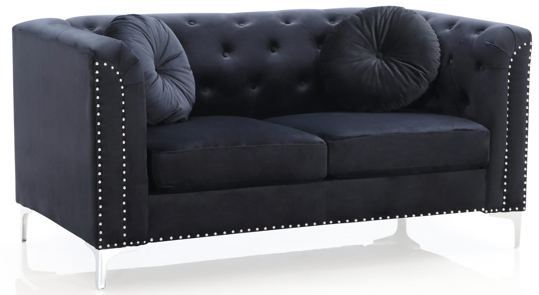 Stylish Sloped Arm Loveseat