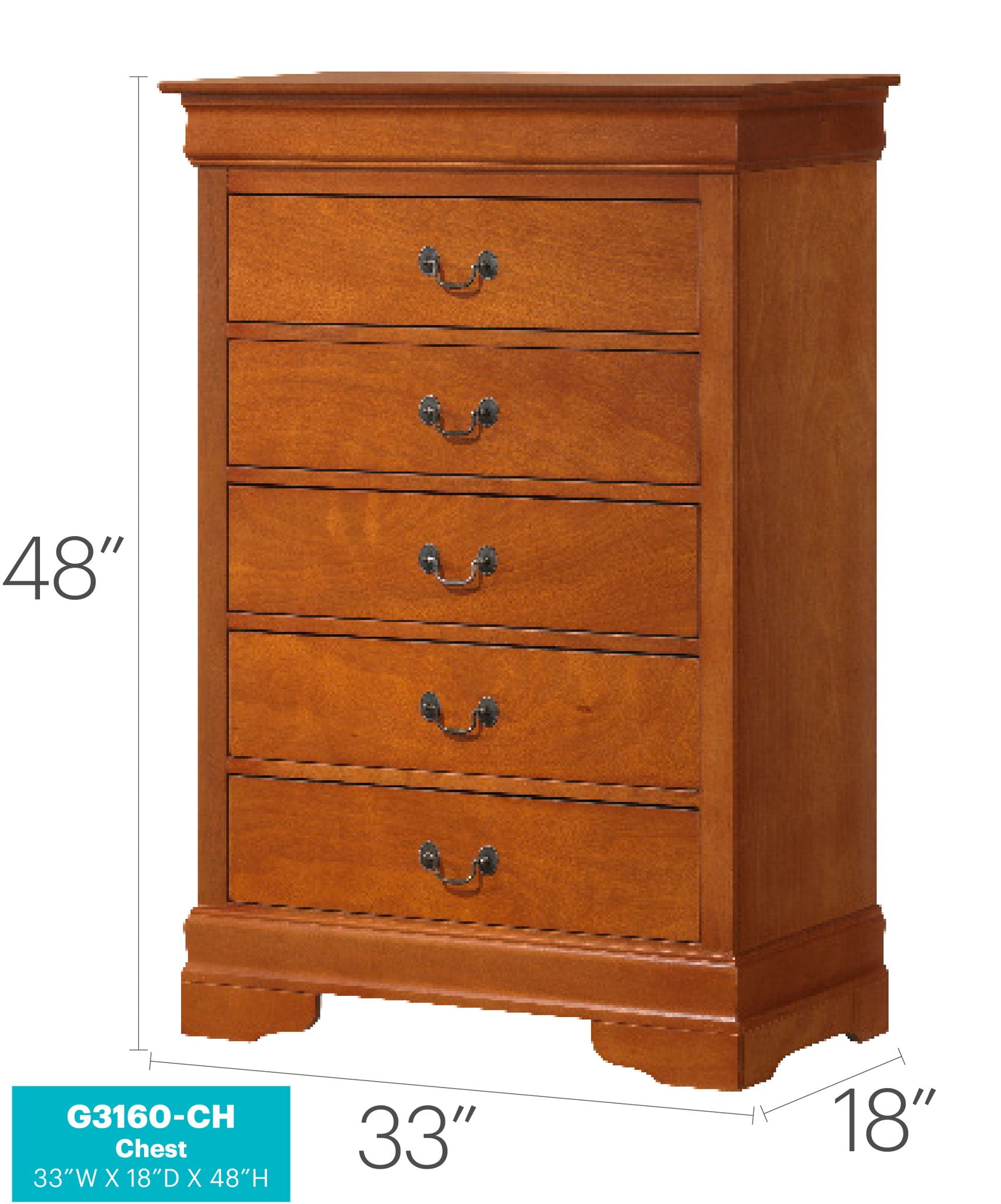 Louis Phillipe - Traditional Style Storage Chest Elegant