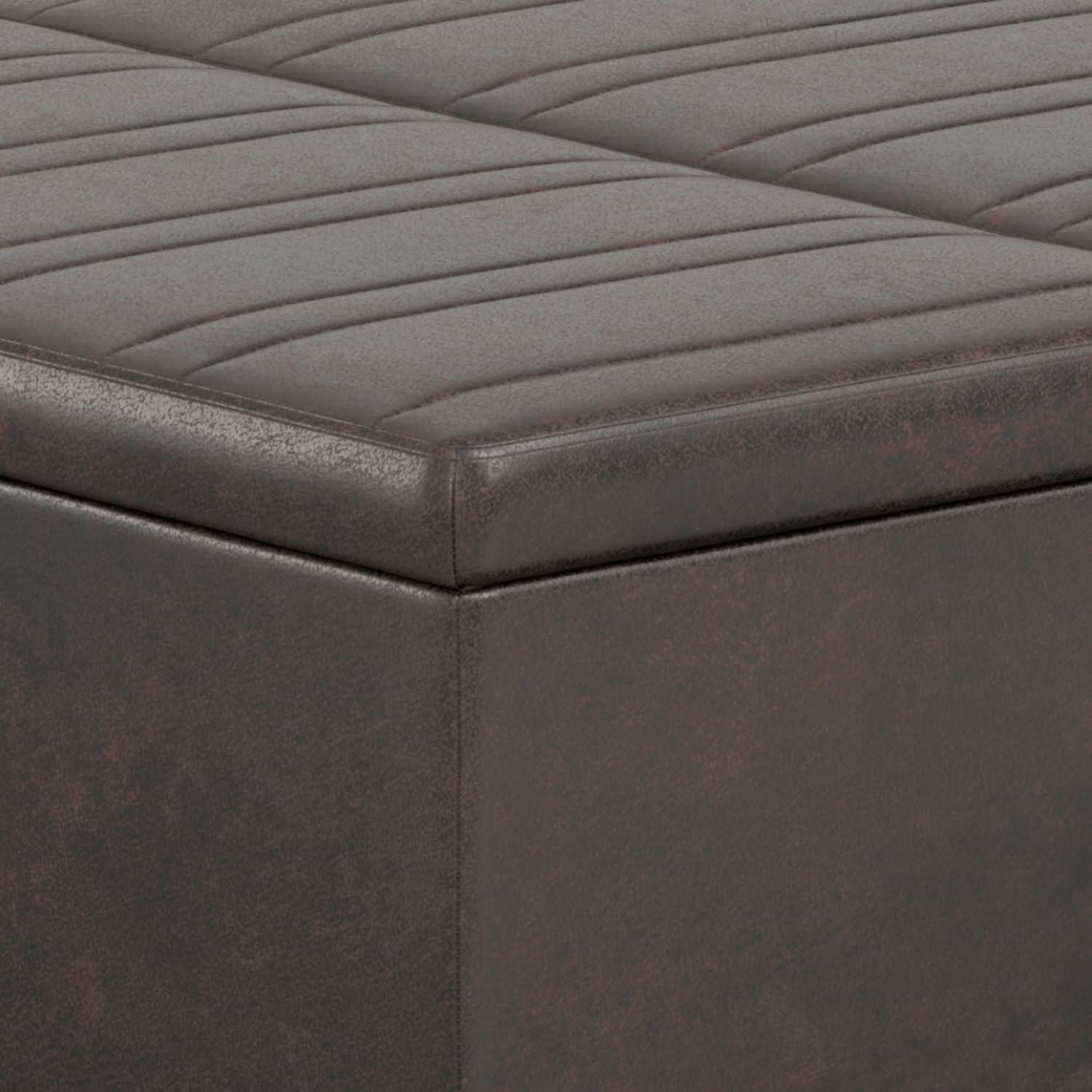 Ellis - Upholstered Coffee Table Storage Ottoman
