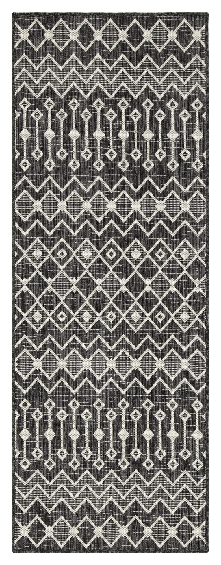 Sunshine - 5'3" X 7'3" Indoor, Outdoor Area Rug - Anthracite