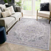 Marfi - 8' X 10' Oriental Area Rug - Ivory / Beige