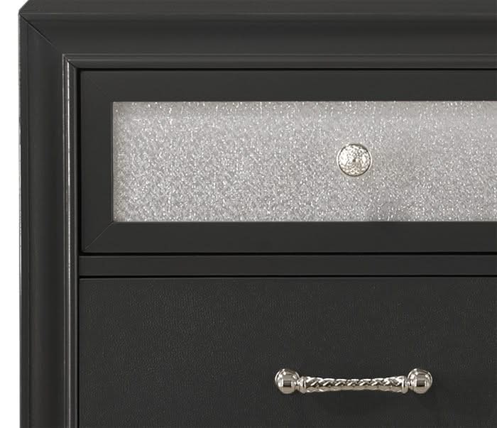 Lila - Dresser And Mirror - Black