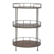 Round Butler Tray Table - Chestnut