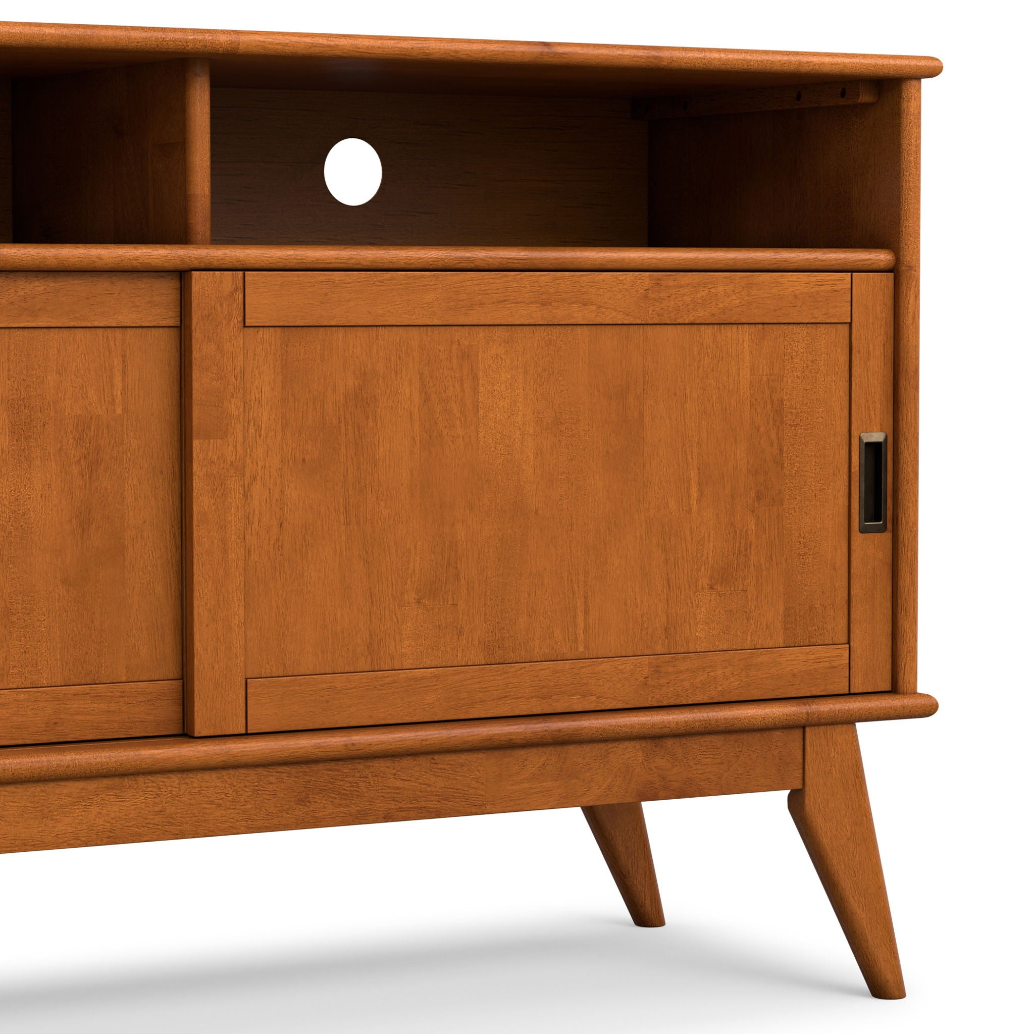 Draper - Handcrafted Mid Century Low TV Media Stand