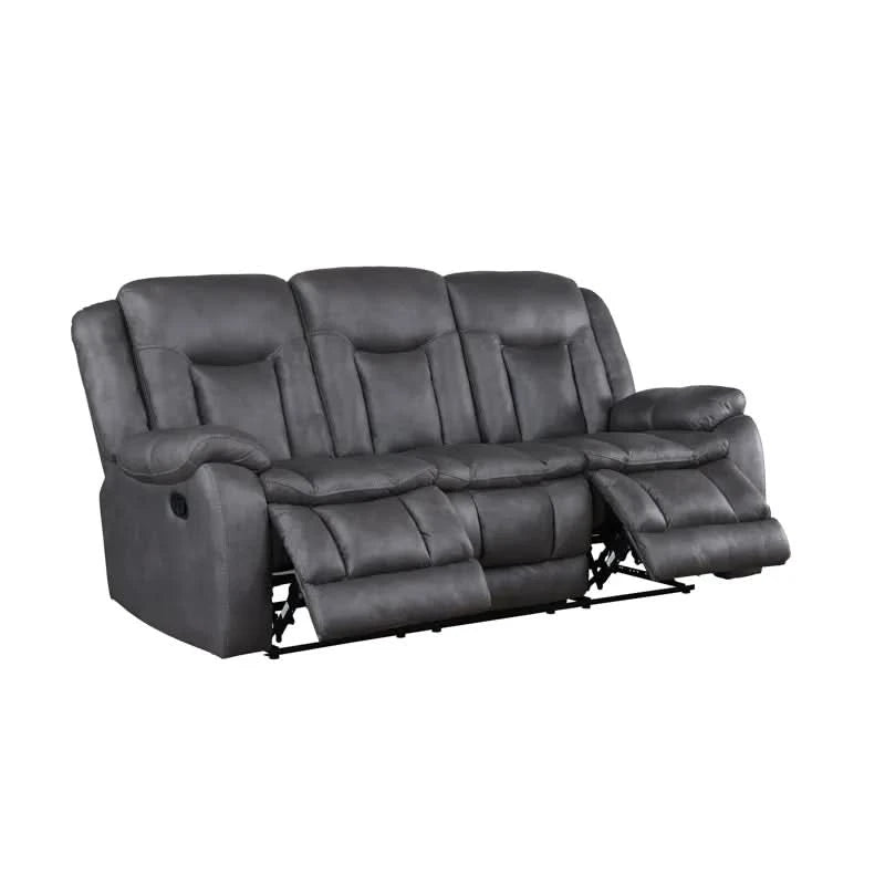 Morello Gray Reclining Sofa – Available in Manual or Power Reclining