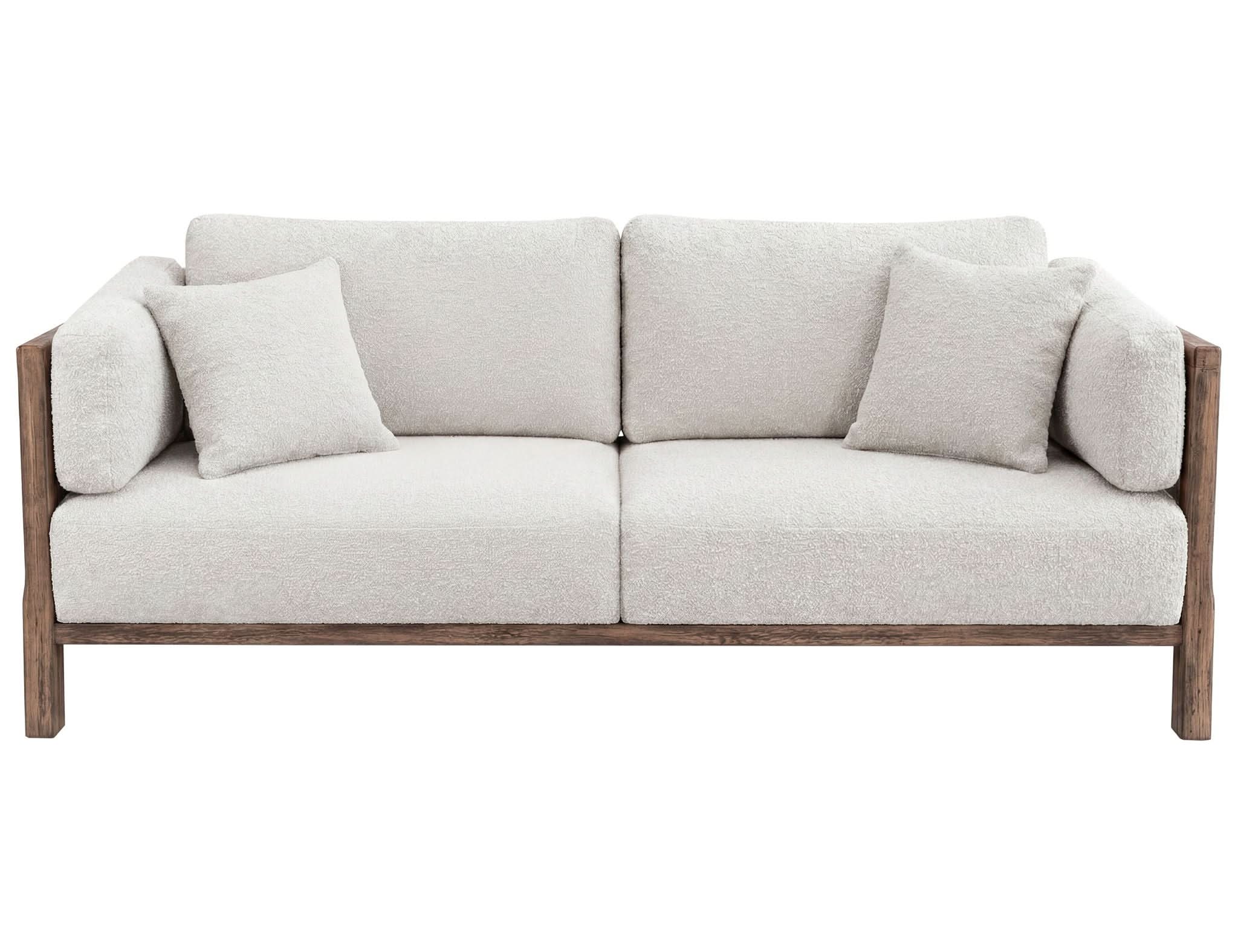 Roots - Wooden Frame Upholstered Sofa - Talawa / Beige