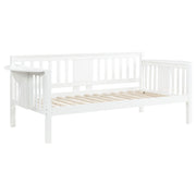 Bethany Wood Twin Daybed with Drop-down Tables White
