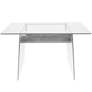 Glacier - Contemporary Desk - Clear / Chrome