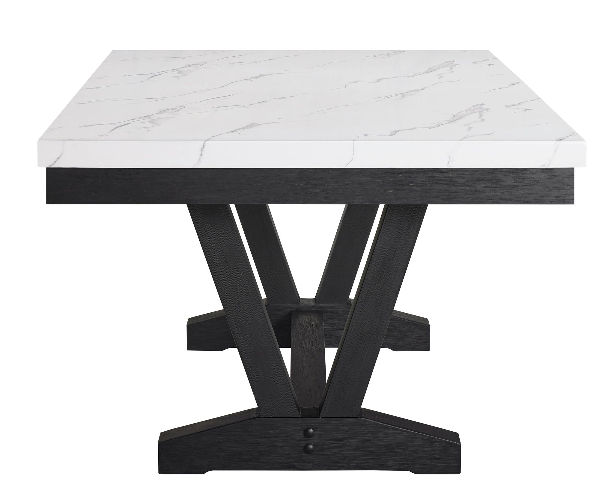 Vance - 6 Piece Dining Room Set - White / Gray