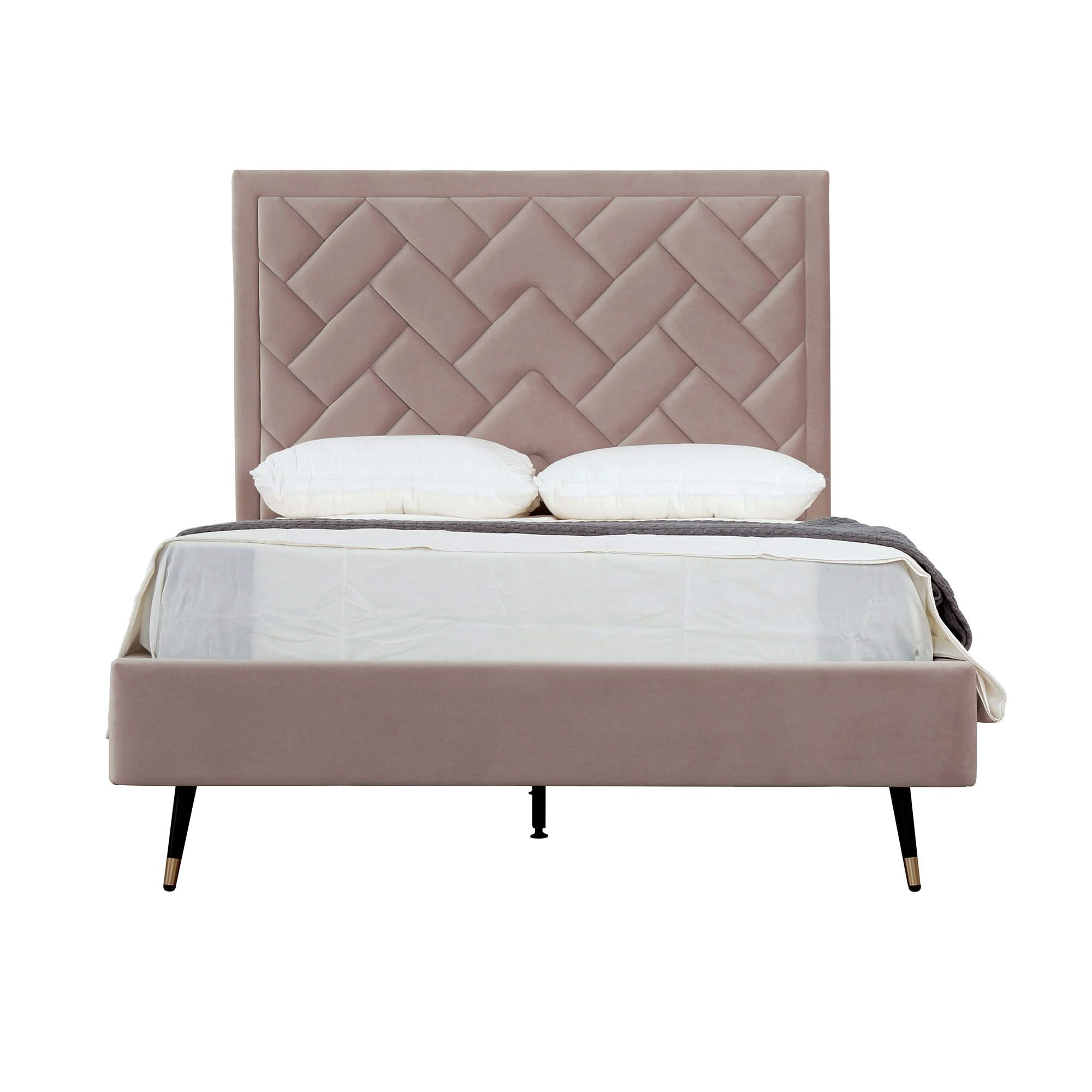 Crosby - Bed With Upholstered Headboard And Slats