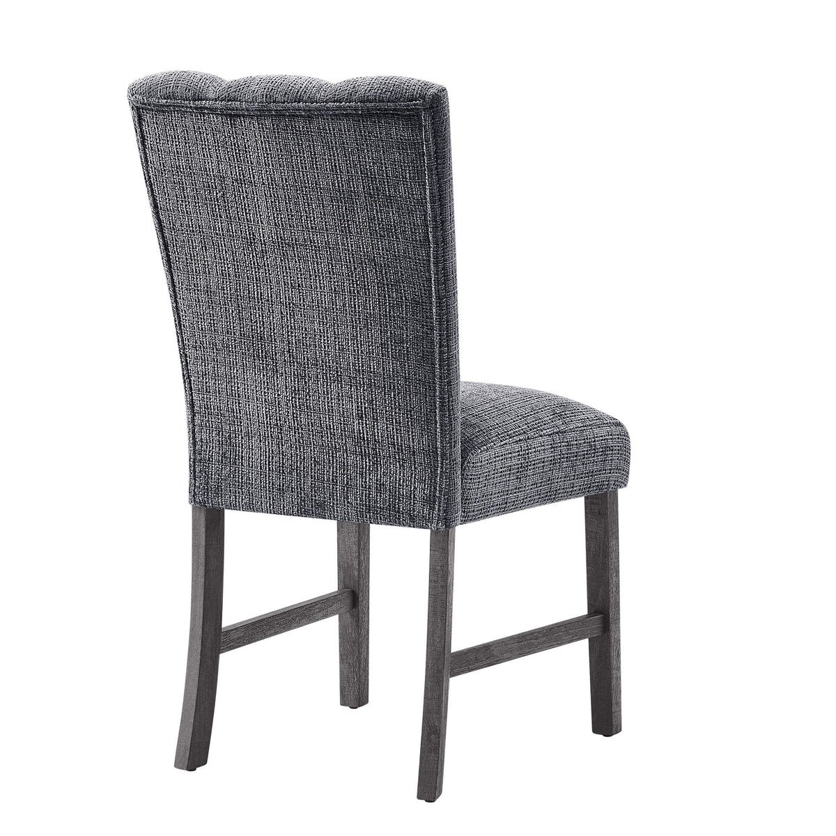 Dining Chair With Padded Seating And Back (Set of 2) - Dark Gray