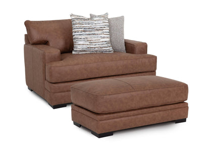 Duvall Saddle Chair & 1/2 with Reversible Cushions and Deep Seating