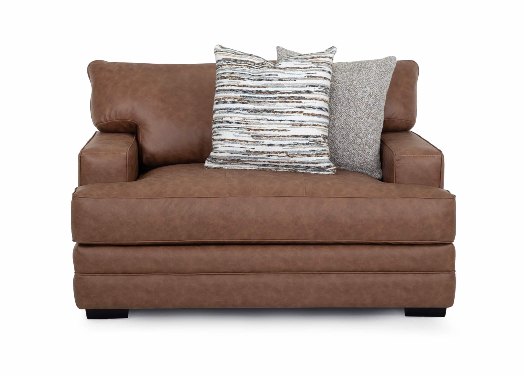 Duvall Saddle Chair & 1/2 with Reversible Cushions and Deep Seating