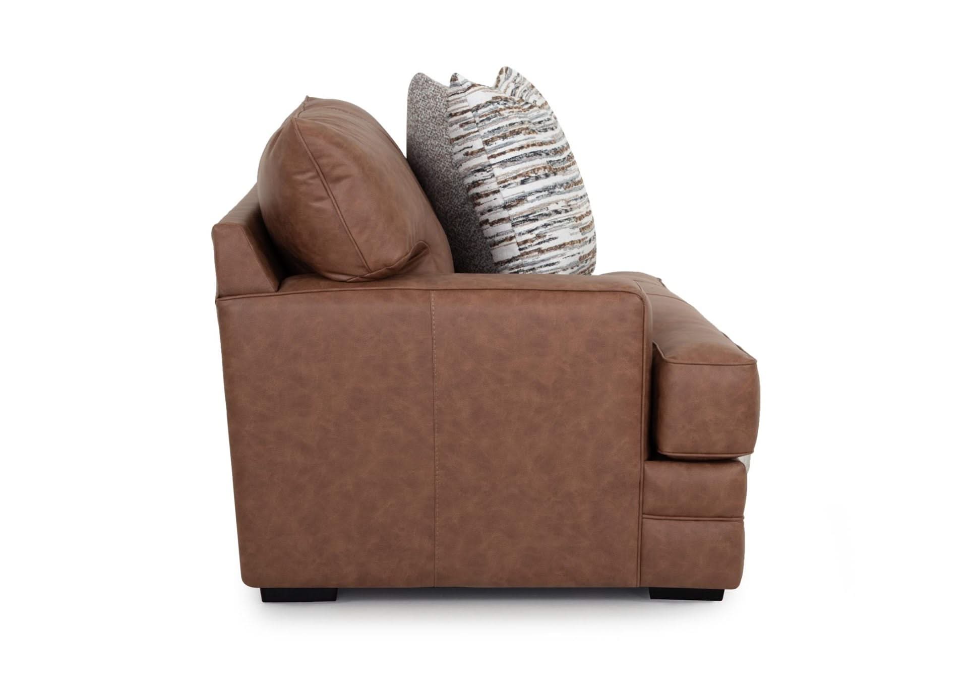 Duvall Saddle Chair & 1/2 with Reversible Cushions and Deep Seating