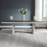 Abbey Park - Trestle Table - Antique White