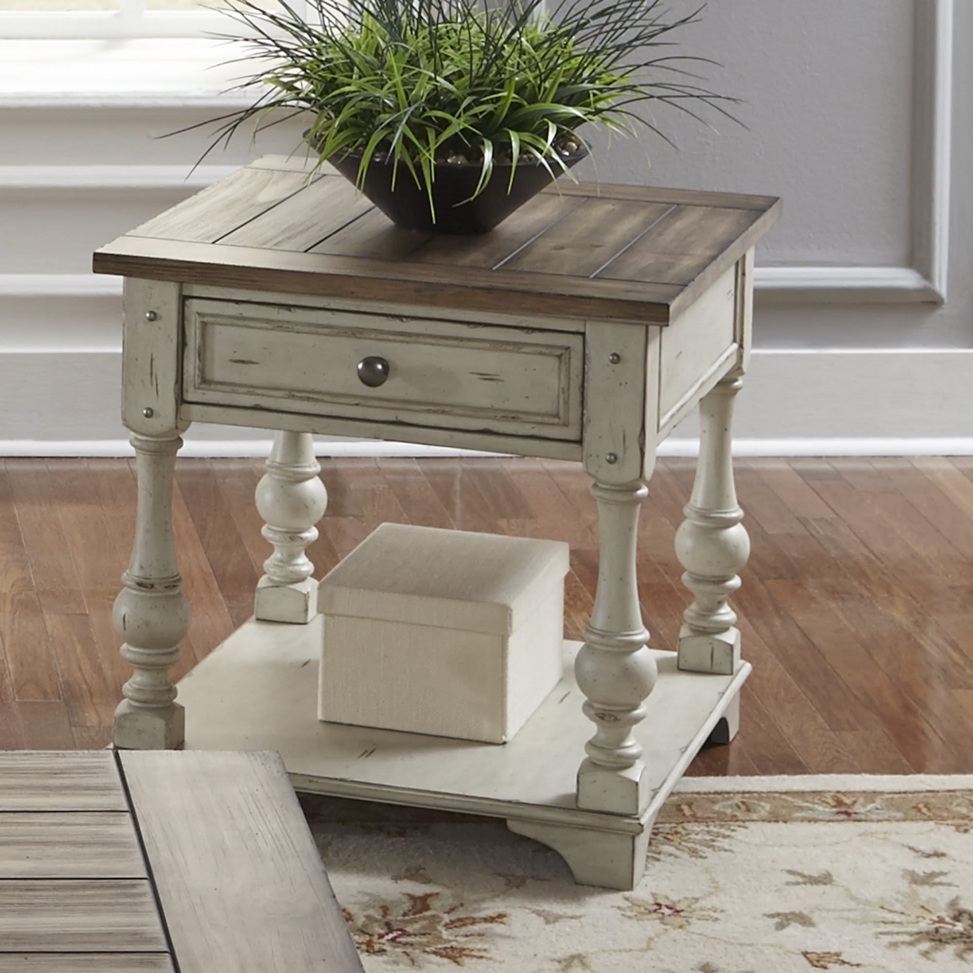 Morgan Creek - 3 Piece Living Room Set - Antique White / Wirebrushed Tobacco Accents