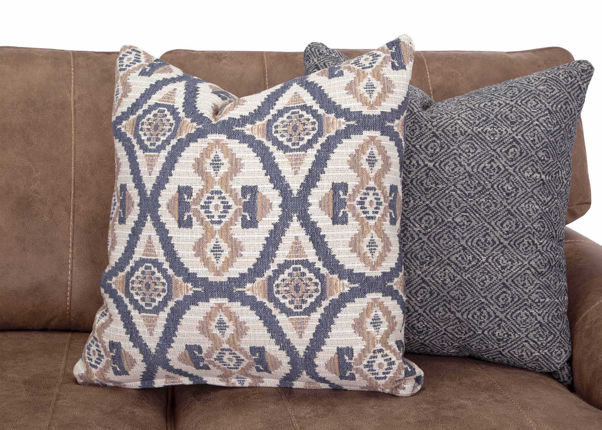 Kemp Hazelnut Sofa and Loveseat with Rolled Arms