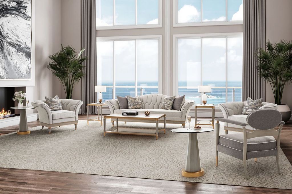 St. Charles - Chairside Table - Dove Gray