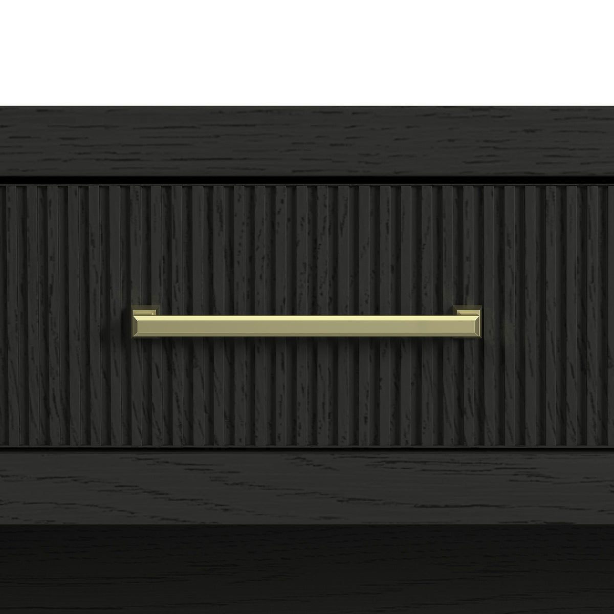 Ridgemont - Sofa Table With Bottom Shelf - Black With Grain