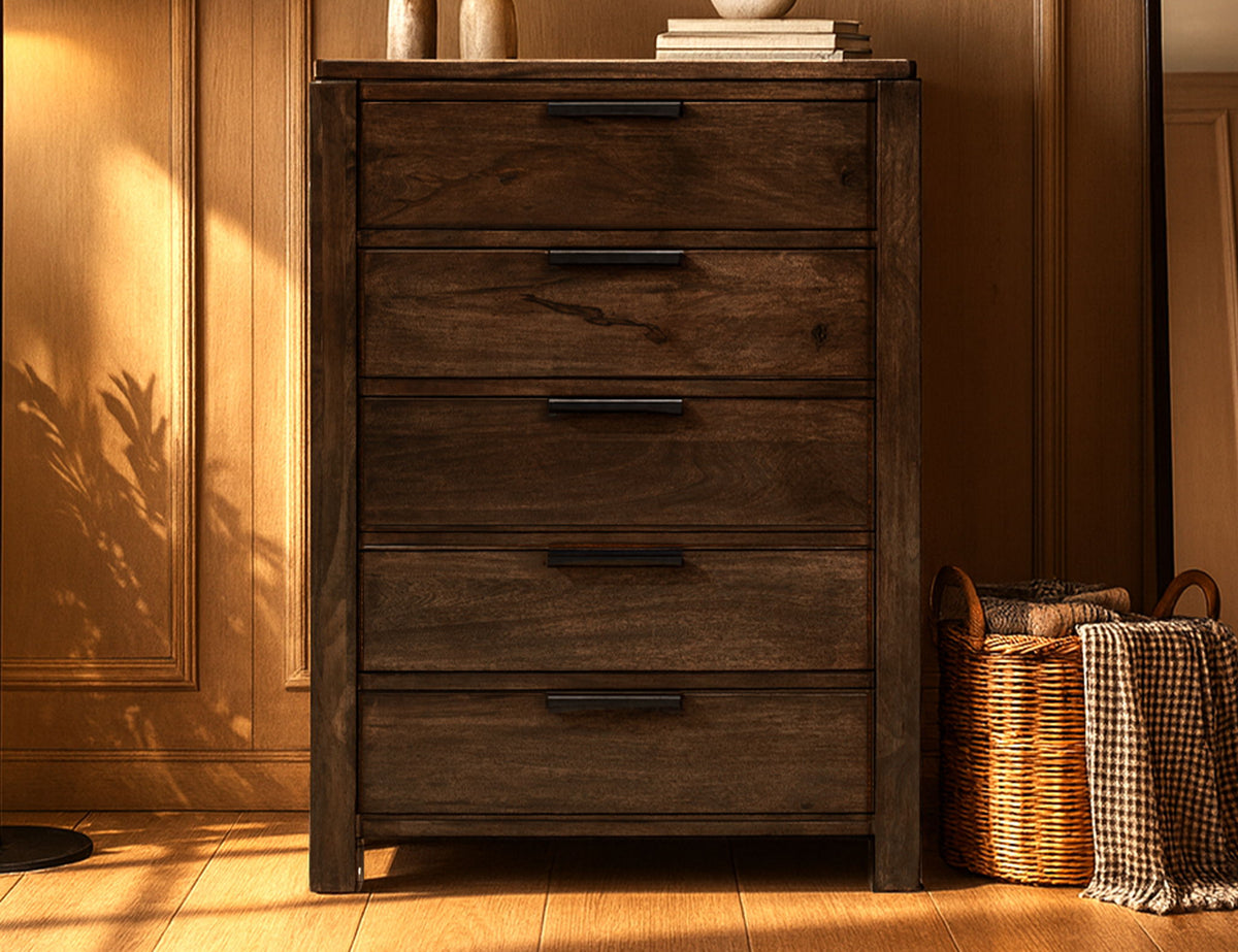 Raramuri - 5 Drawer Chest - Dark Brown