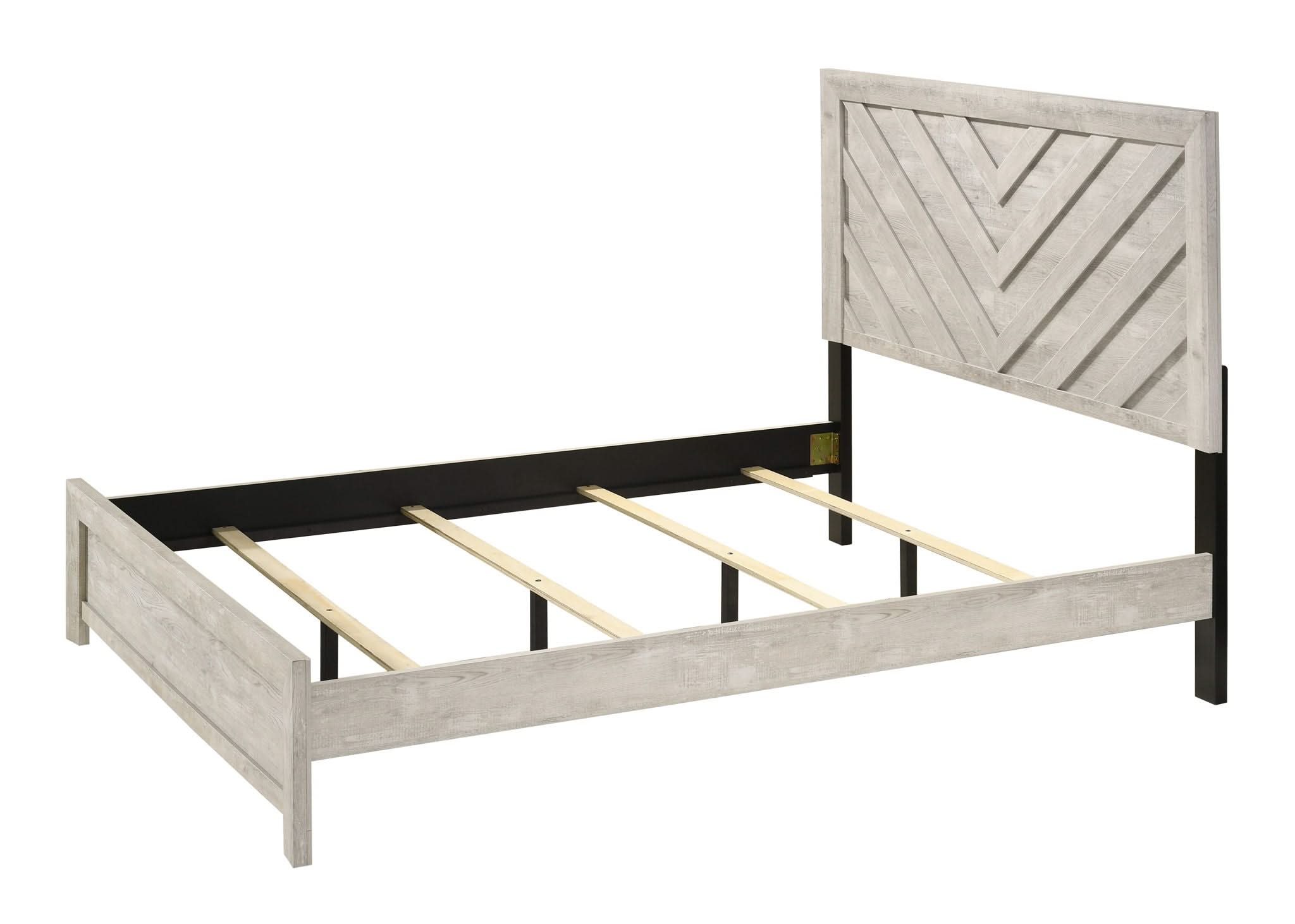 Valor - Full 4 Piece Bedroom Set - Antique White