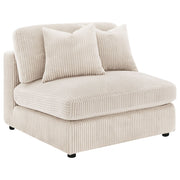 Blaine Upholstered Armless Chair Sand
