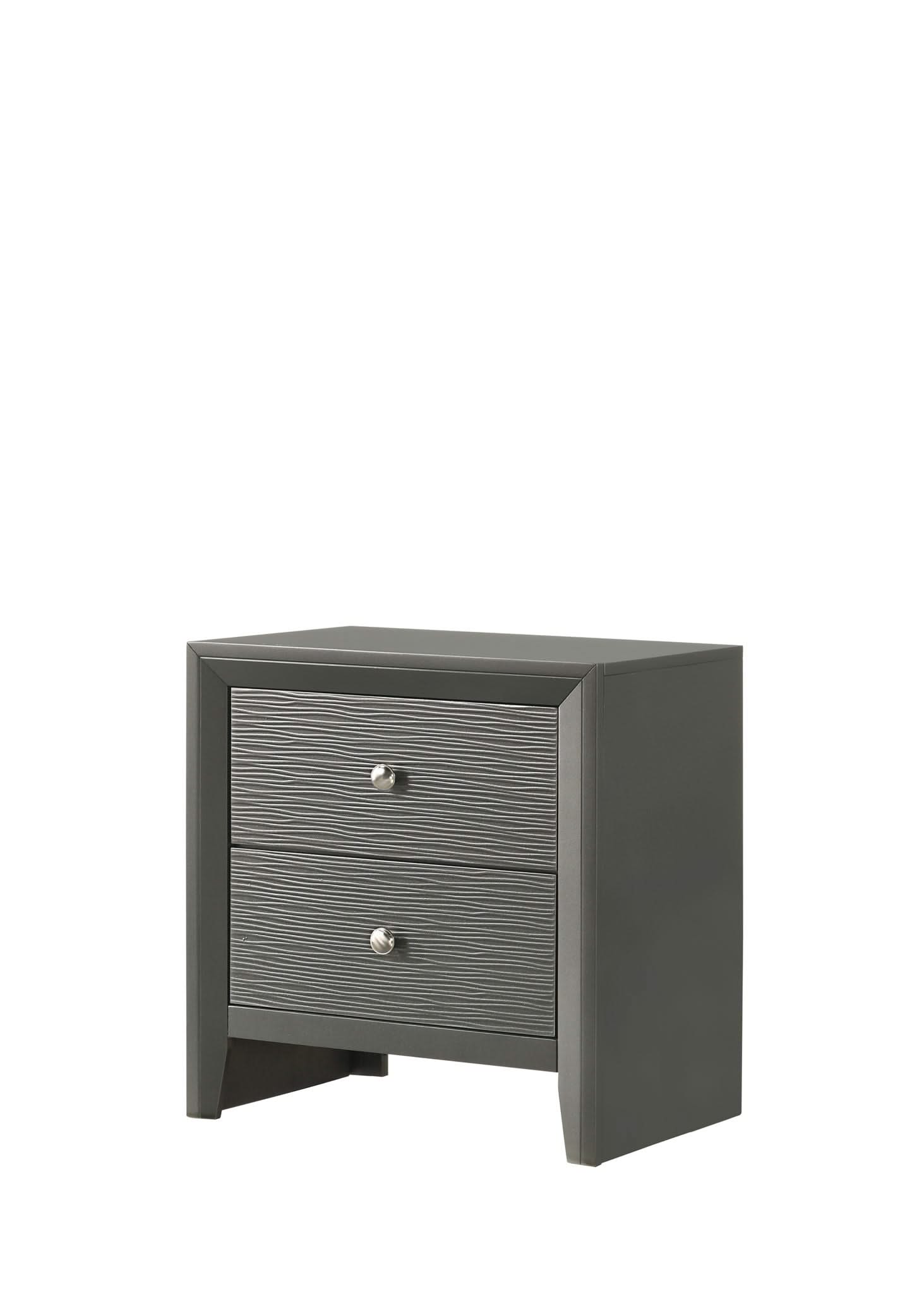 Denker - Full 4 Piece Bedroom Set - Gun Metal