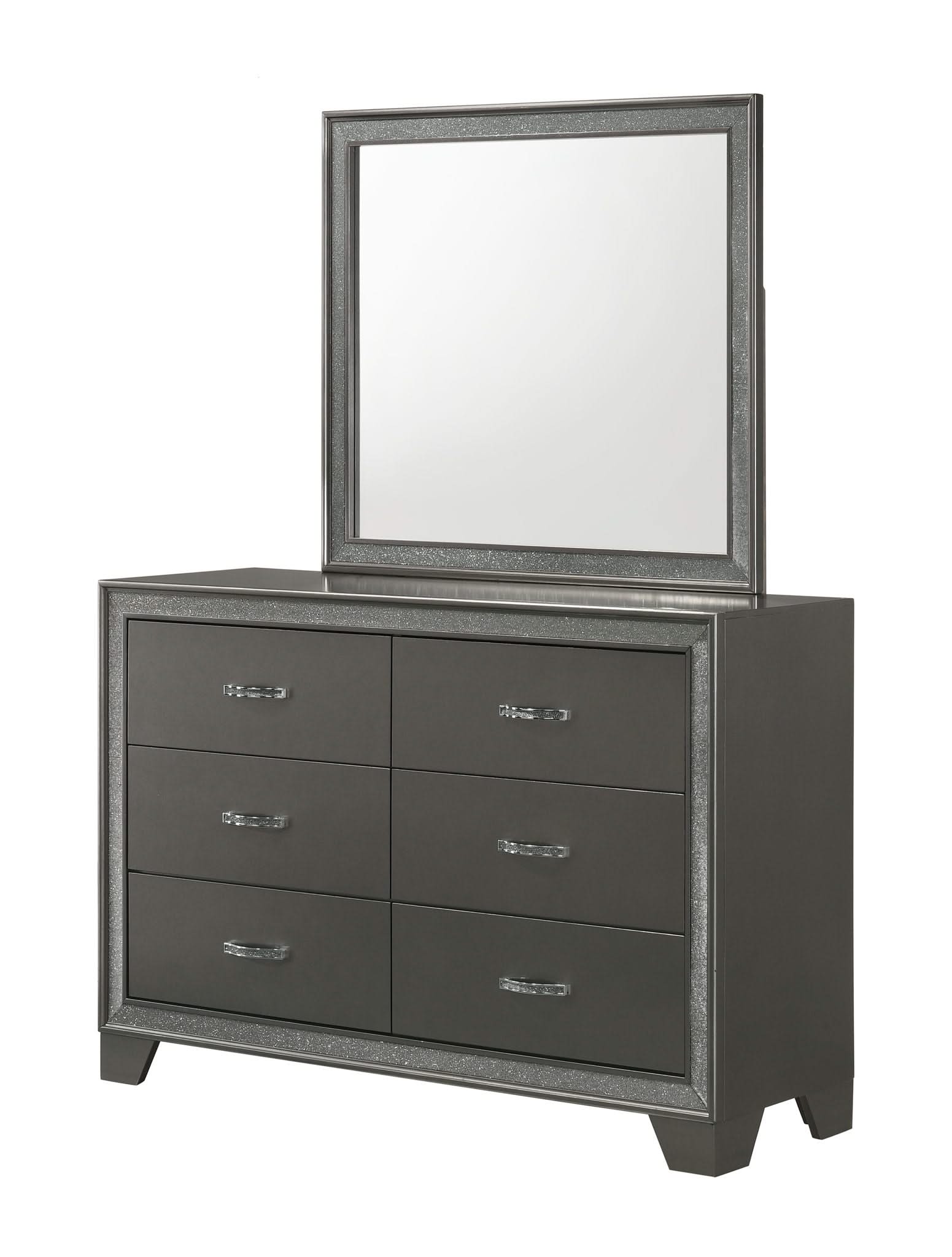 Kaia - Queen 5 Piece Bedroom Set - Dark Gray