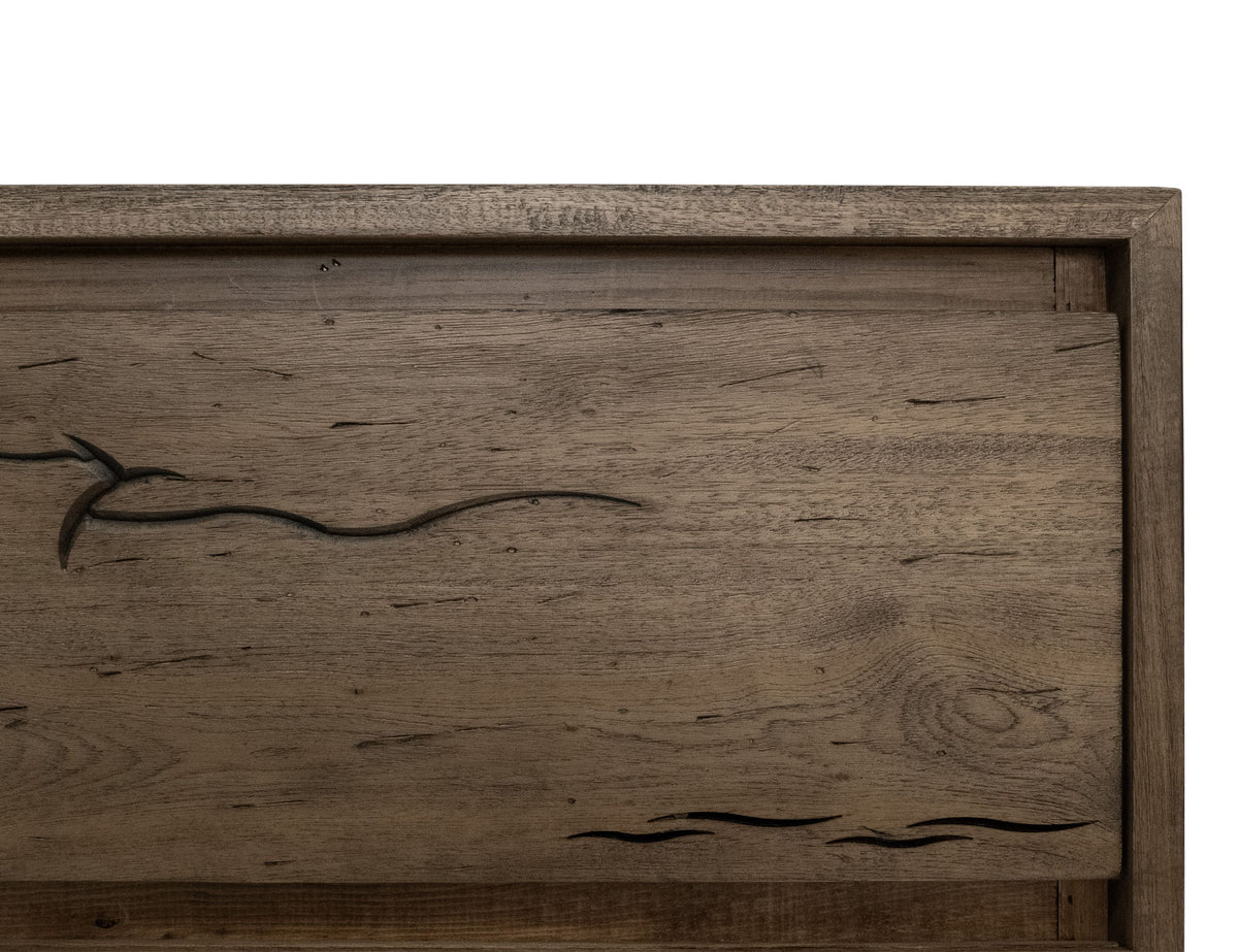 Savia - 3 Drawer & 2 Door Console - Brown