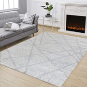 Loft Shag - 5' 3" X 7' Polypropylene, Shaggy Area Rug - Gray