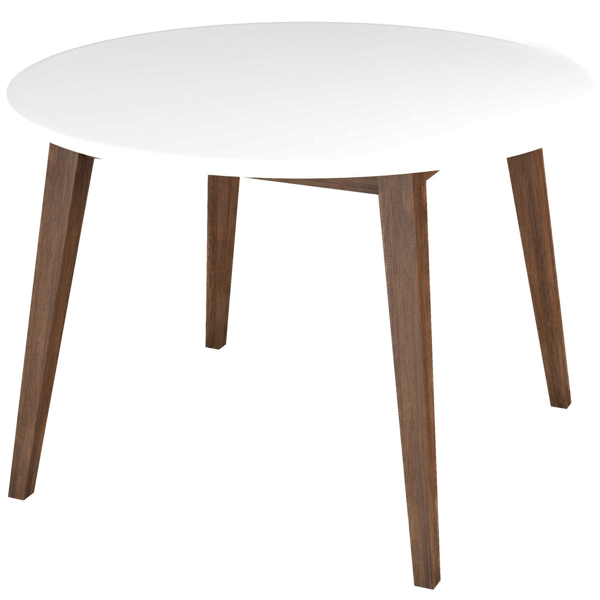 Dining Table - Brown / White